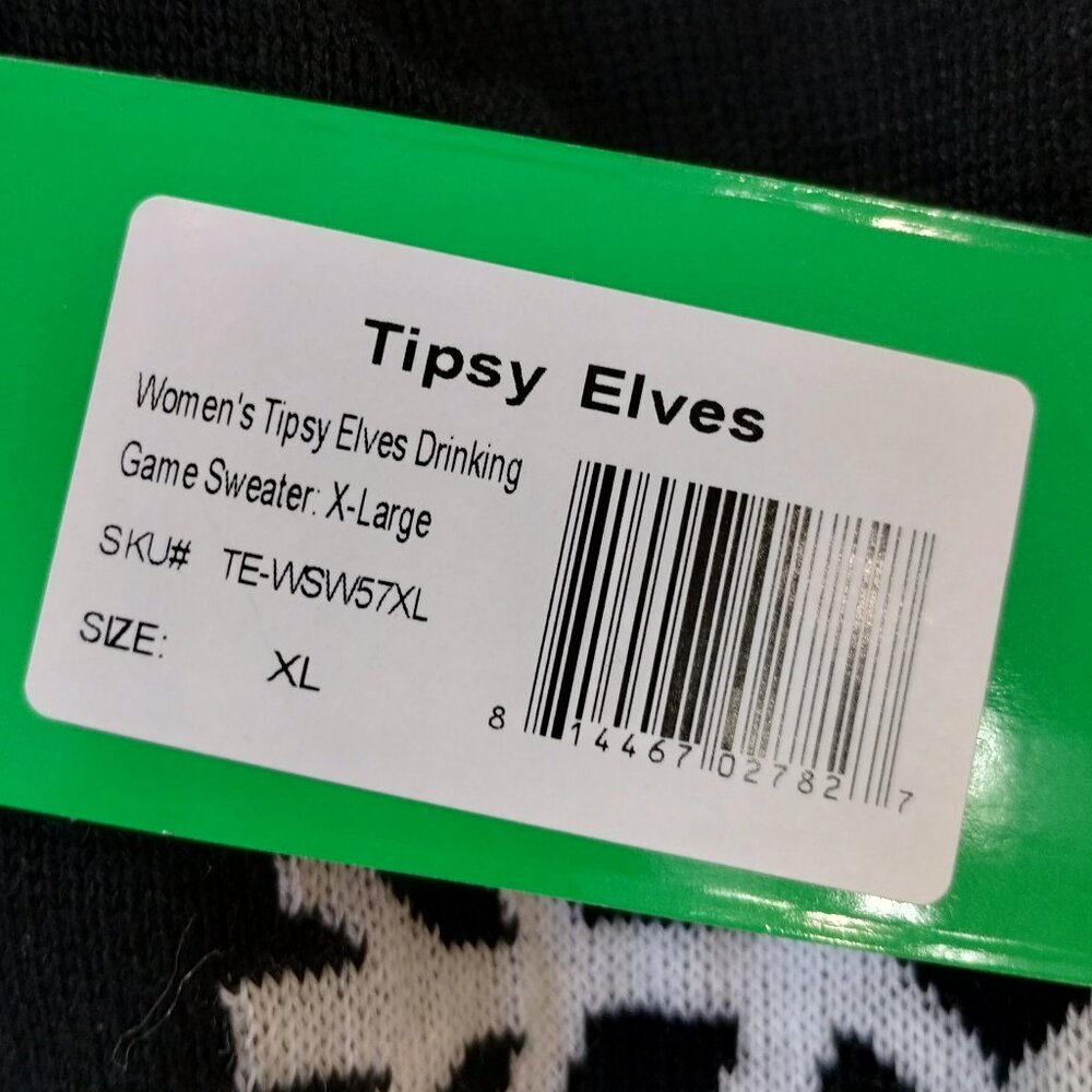 Tipsy Elves Drinking Games Target Christmas Sweater Size XL NWT - Picture 9 of 10
